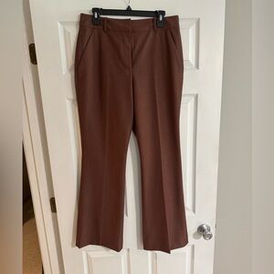 Antonio Melani Boot Cut Flare Rust Brown Dress Pant Trousers